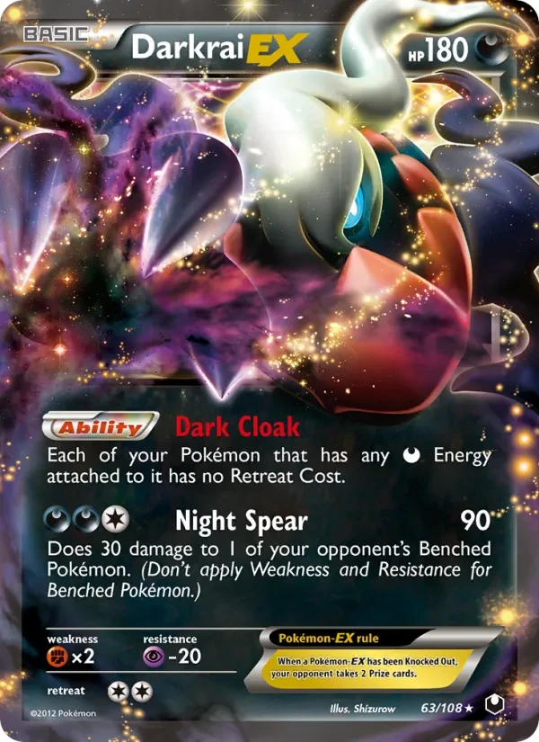 Darkrai-EX 63/108 Dark Explorers Pokémon card