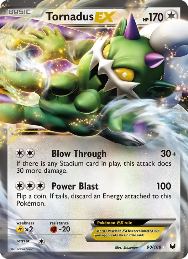 Tornadus-EX 90/108 Dark Explorers Pokémon card