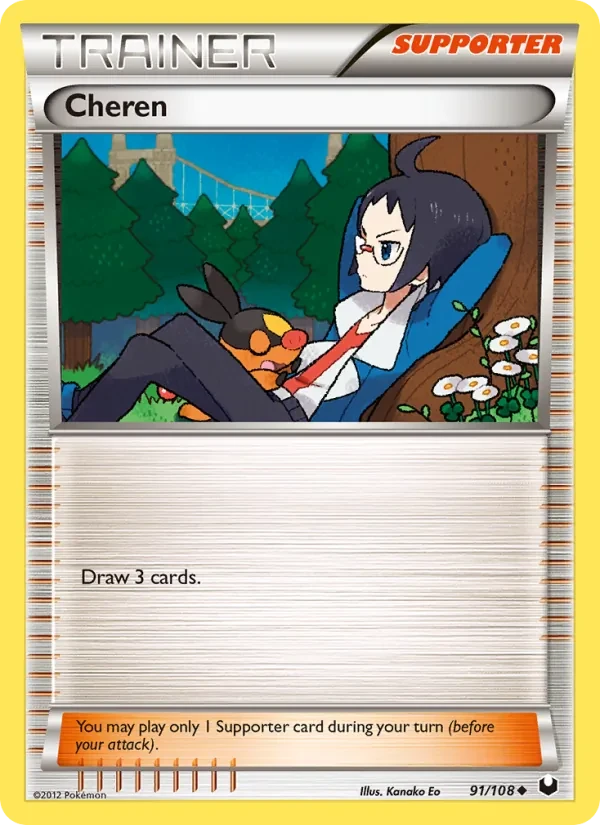 Carta Pokémon Cheren 91/108 Dark Explorers