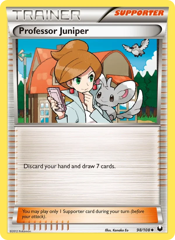Professor Juniper 98/108 Dark Explorers Pokémon card