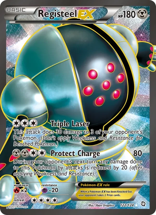 Registeel-EX 122/124 Dragons Exalted Pokémon card