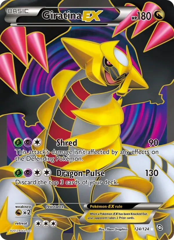 Giratina-EX 124/124 Dragons Exalted Pokémon card