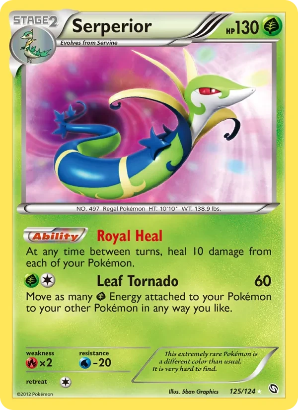 Serperior 125/124 Dragons Exalted Pokémon Karte