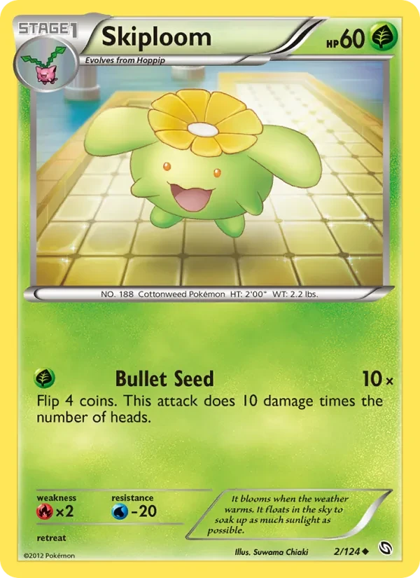 Skiploom 2/124 Dragons Exalted Pokémon card