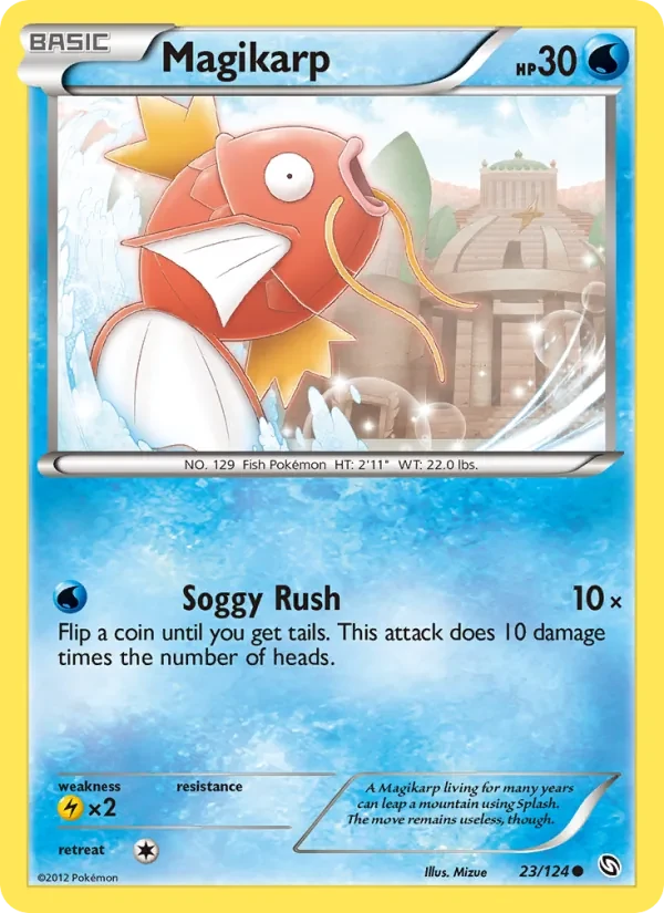 Magikarp 23/124 Dragons Exalted Pokémon card