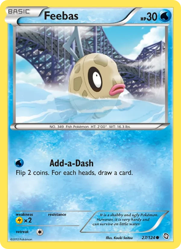 Feebas 27/124 Dragons Exalted Pokémon card