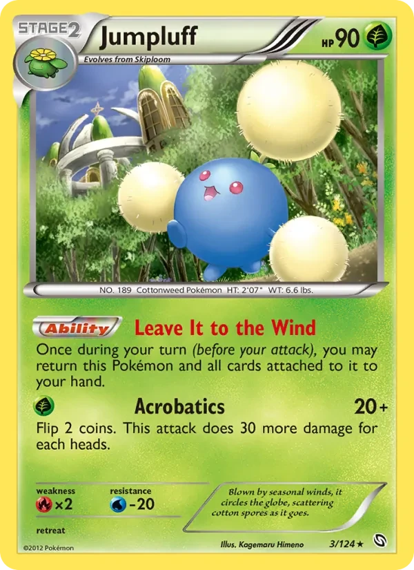 Jumpluff 3/124 Dragons Exalted Pokémon Karte