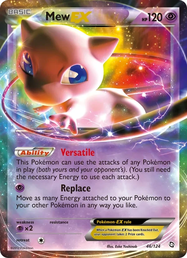 Mew-EX 46/124 Dragons Exalted Pokémon Karte