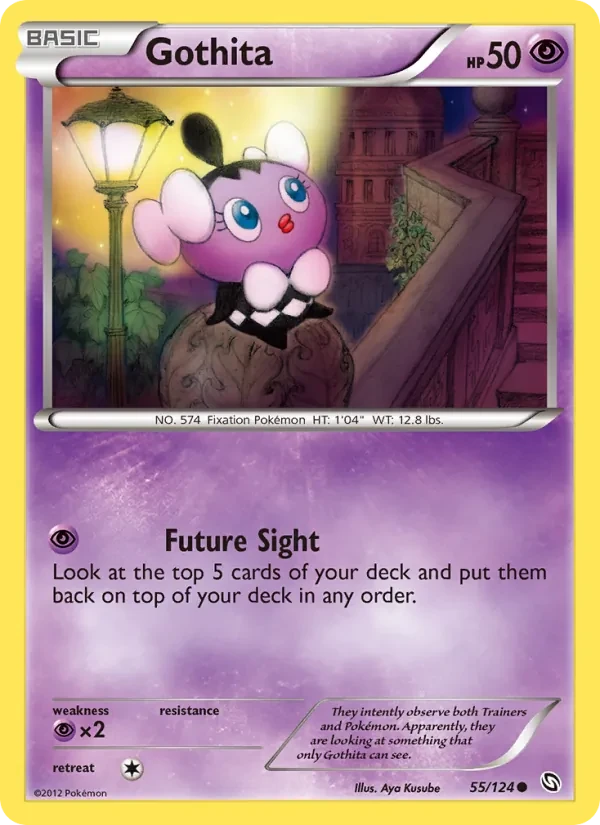 Gothita 55/124 Dragons Exalted Pokémon card