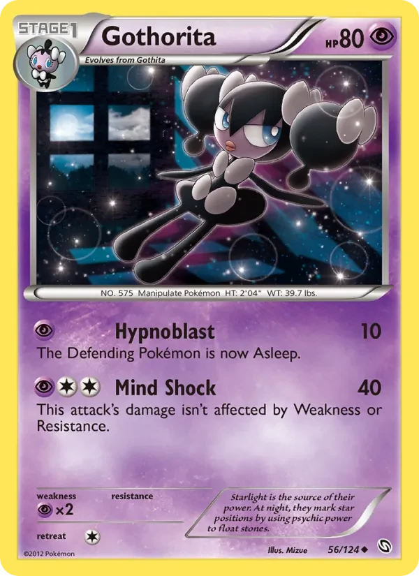 Gothorita 56/124 Dragons Exalted Pokémon card