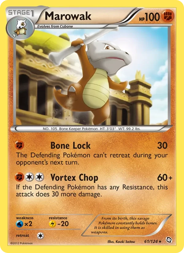 Marowak 61/124 Dragons Exalted Pokémon card