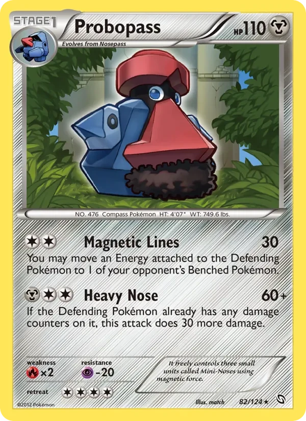 Probopass 82/124 Dragons Exalted Pokémon card