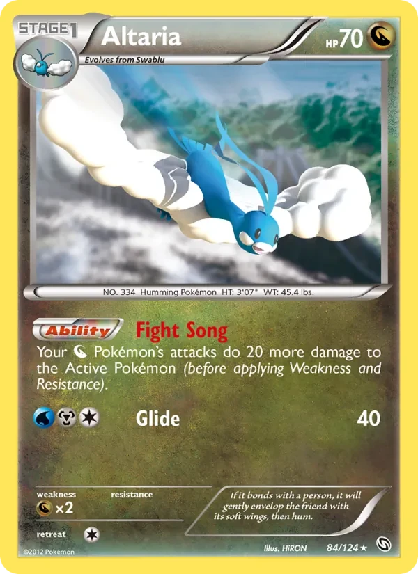 Altaria 84/124 Dragons Exalted Pokémon Karte