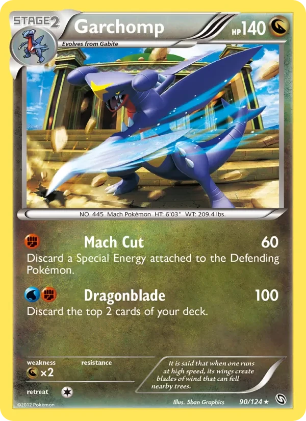Garchomp 90/124 Dragons Exalted Pokémon Karte