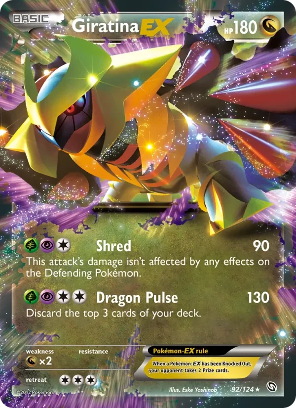 Giratina-EX 92/124 Dragons Exalted Pokémon card
