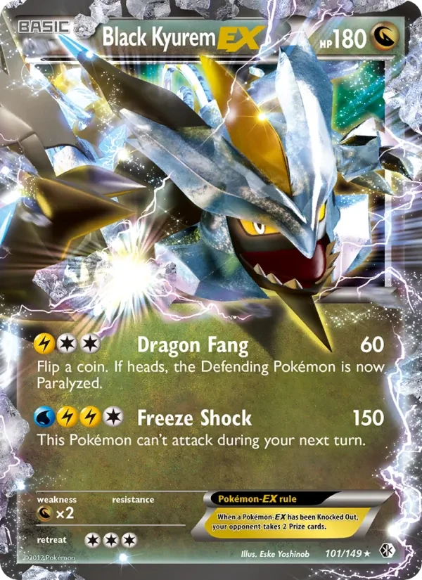 Black Kyurem-EX 101/149 Boundaries Crossed Pokémon card