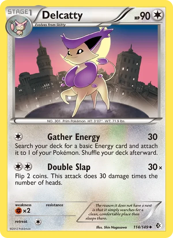 Delcatty 114/149 Boundaries Crossed Pokémon card