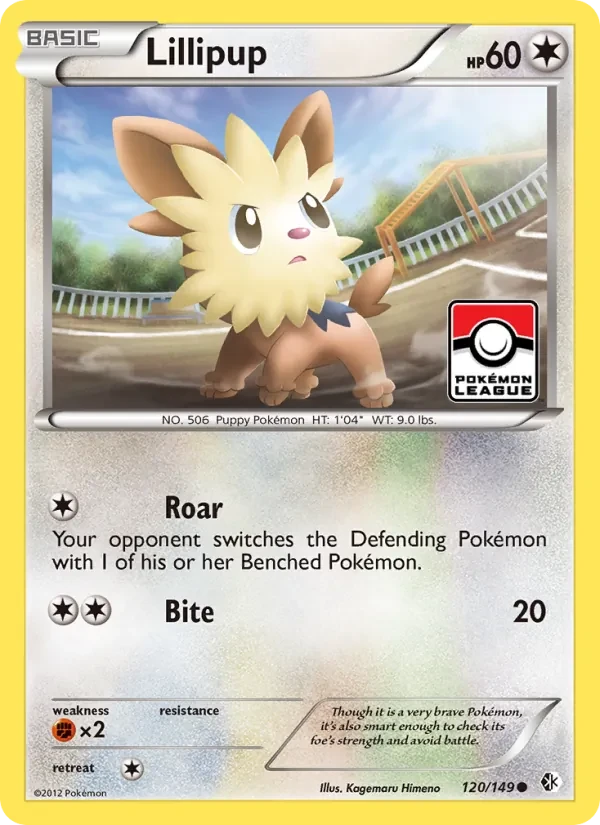 Lillipup 120/149 Boundaries Crossed Pokémon card