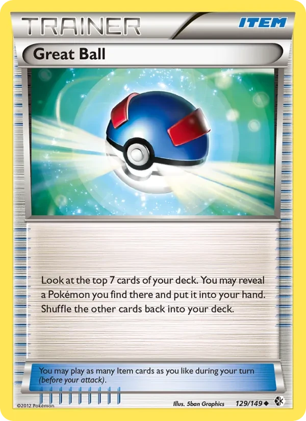 Great Ball 129/149 Boundaries Crossed Pokémon card