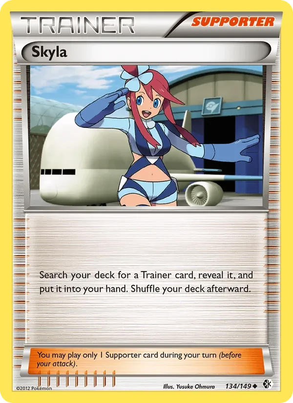 Skyla 134/149 Boundaries Crossed Pokémon card