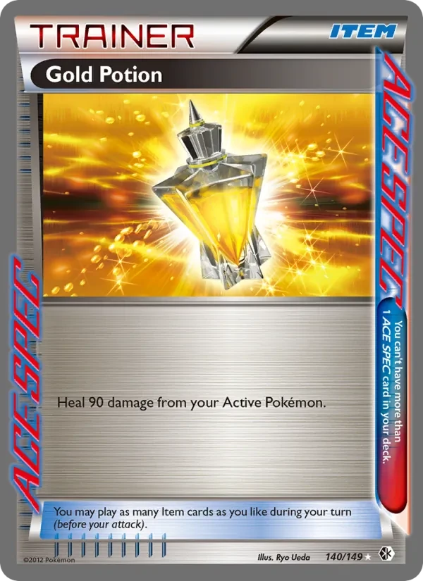 Gold Potion 140/149 Boundaries Crossed Pokémon card