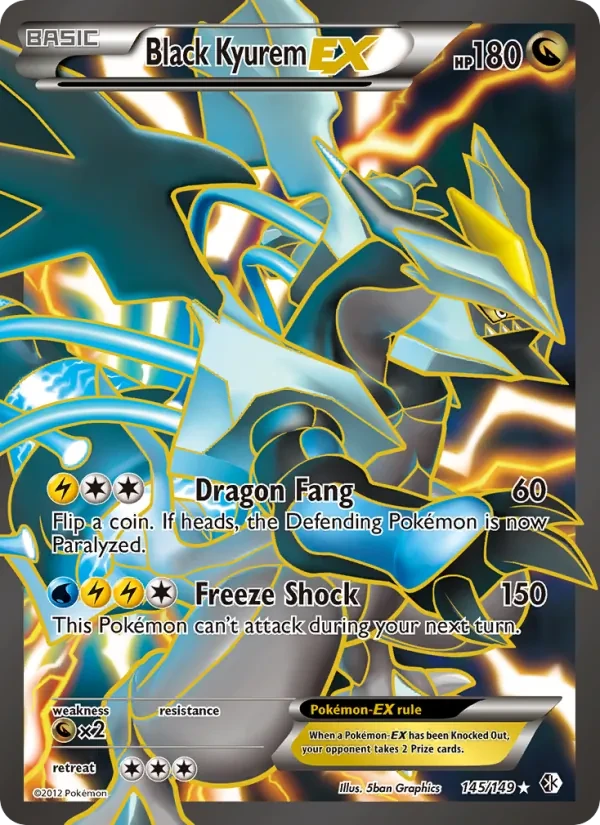 Black Kyurem-EX 145/149 Boundaries Crossed Pokémon card