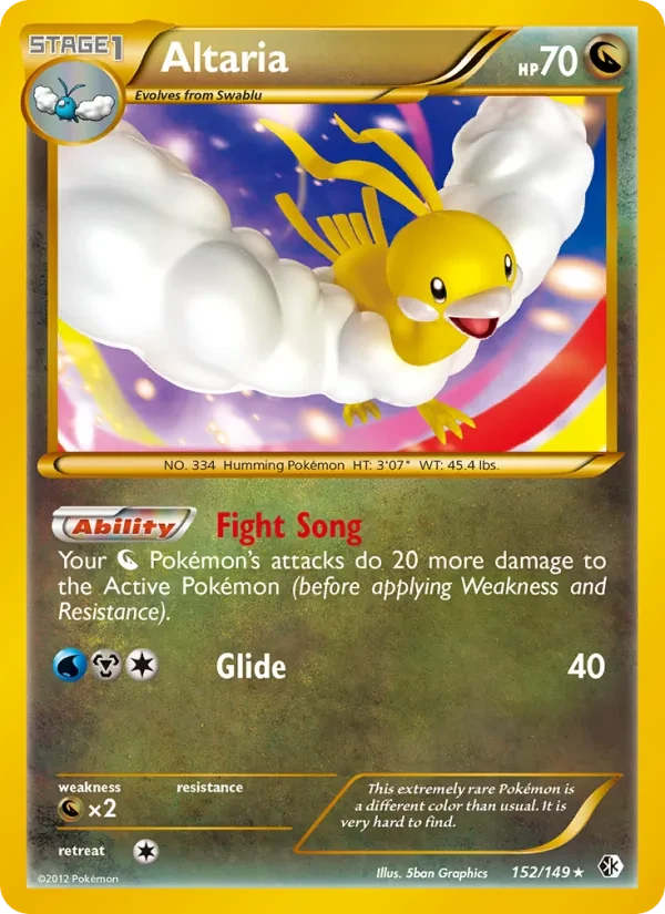 Altaria 152/149 Boundaries Crossed Pokémon card