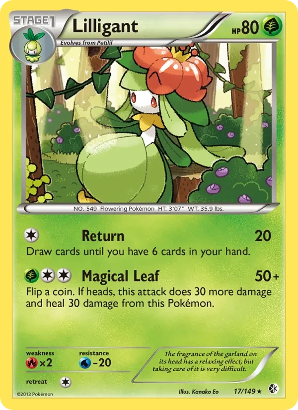 Lilligant 17/149 Boundaries Crossed Pokémon card