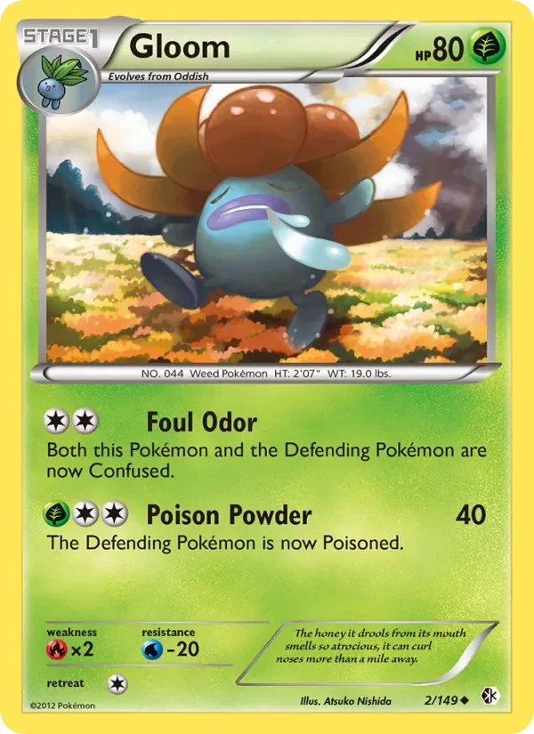 Gloom 2/149 Boundaries Crossed Pokémon card