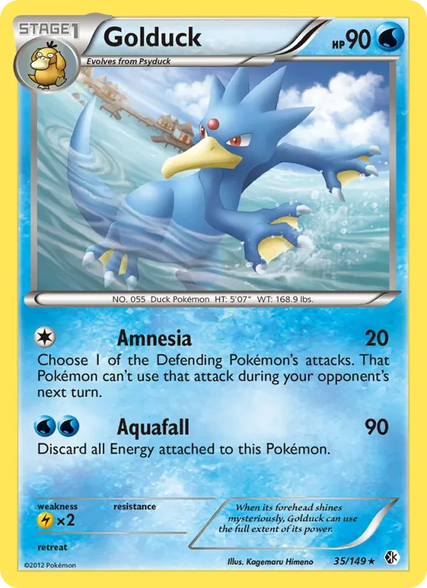 Golduck 35/149 Boundaries Crossed Pokémon card