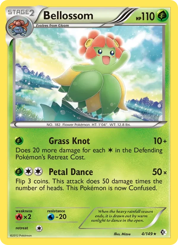 Bellossom 4/149 Boundaries Crossed Pokémon card