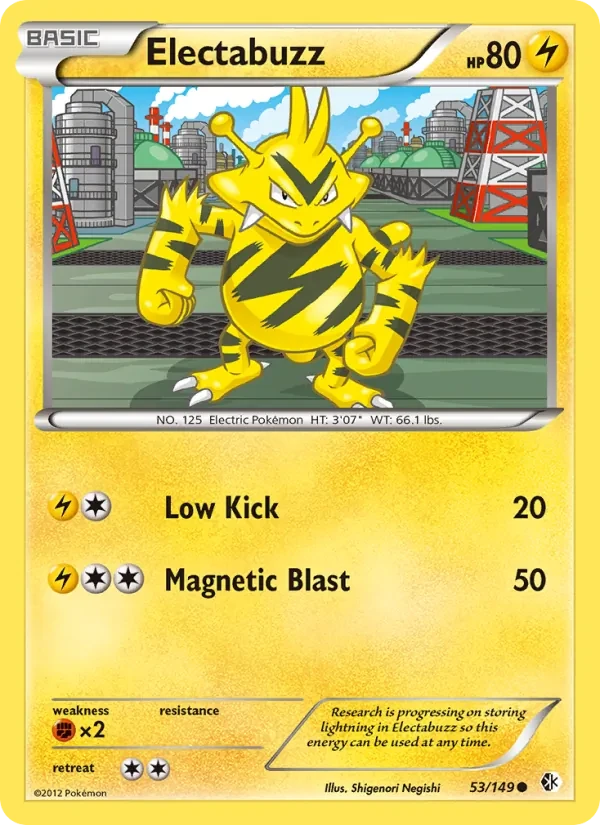 Electabuzz 53/149 Boundaries Crossed Pokémon card