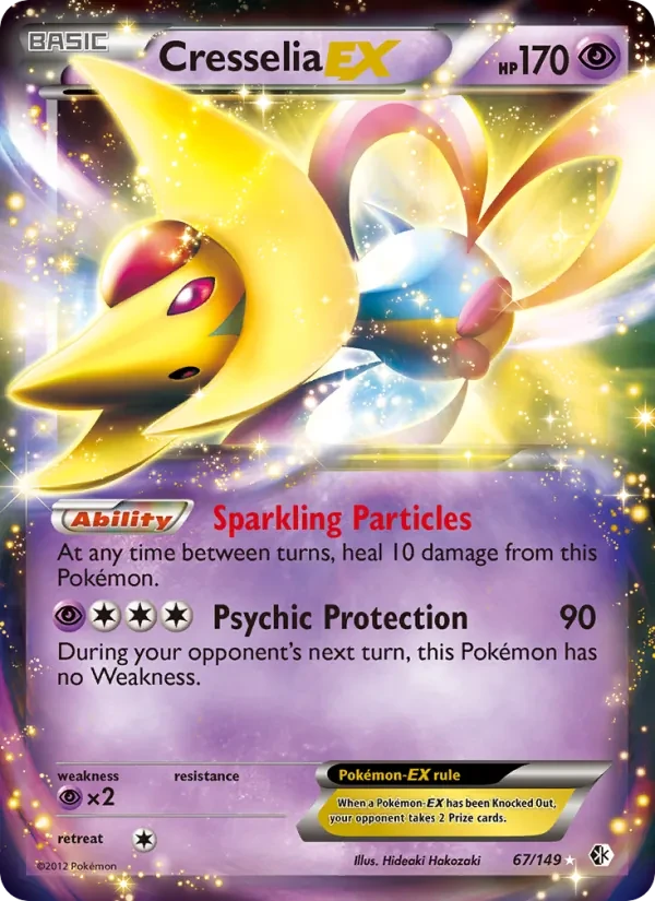 Cresselia-EX 67/149 Boundaries Crossed Pokémon card