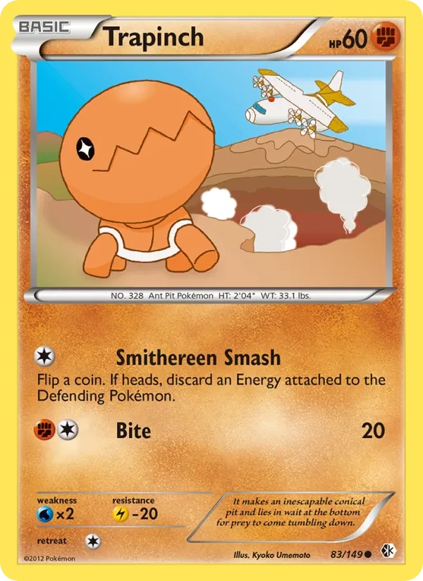 Trapinch 83/149 Boundaries Crossed Pokémon Karte