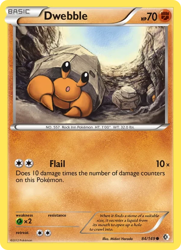 Carta Pokémon Dwebble 84/149 Boundaries Crossed