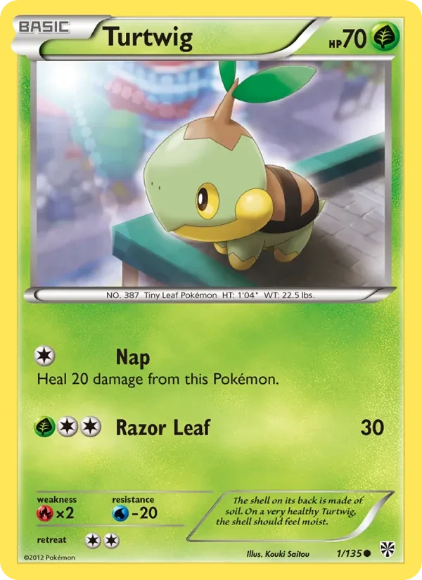 Turtwig 1/135 Plasma Storm Pokémon card