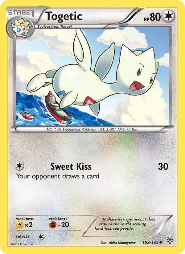 Togetic 103/135 Plasma Storm Pokémon Karte