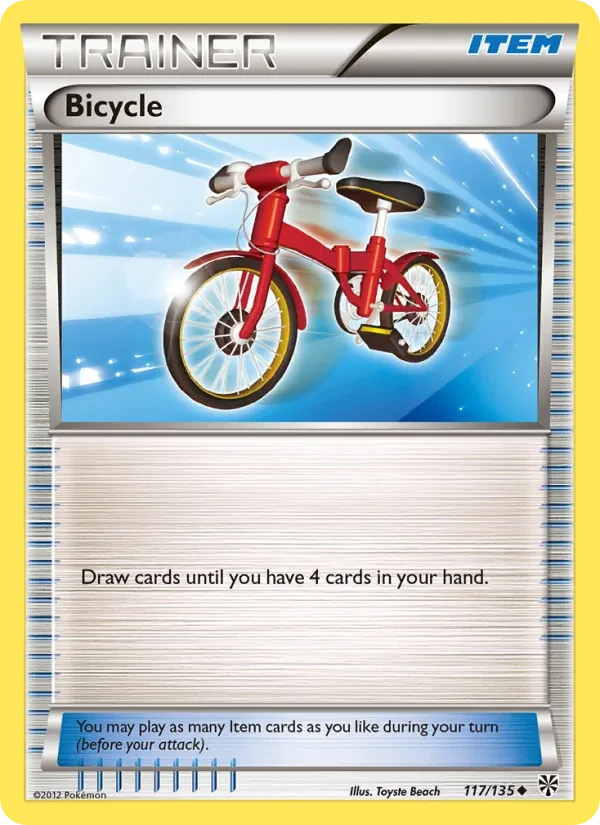 Bicycle 117/135 Plasma Storm Pokémon card