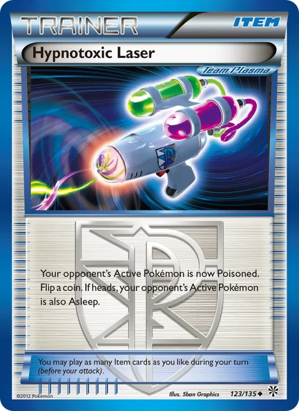 Hypnotoxic Laser 123/135 Plasma Storm Pokémon card