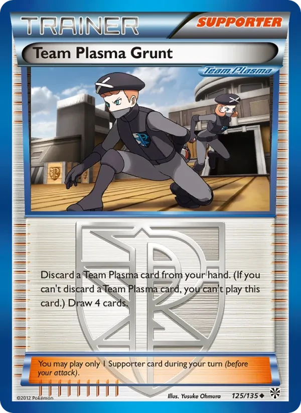 Team Plasma Grunt 125/135 Plasma Storm Pokémon card