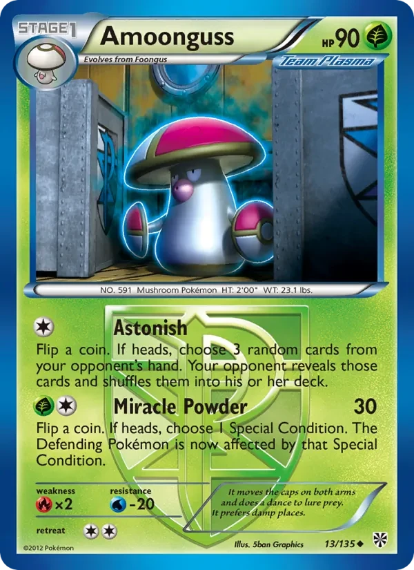 Amoonguss 13/135 Plasma Storm Pokémon Karte