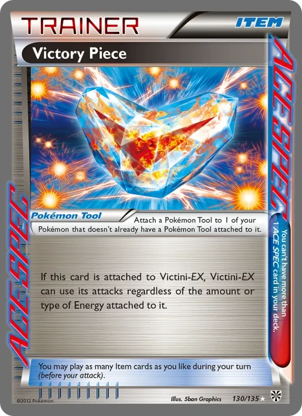 Victory Piece 130/135 Plasma Storm Pokémon card