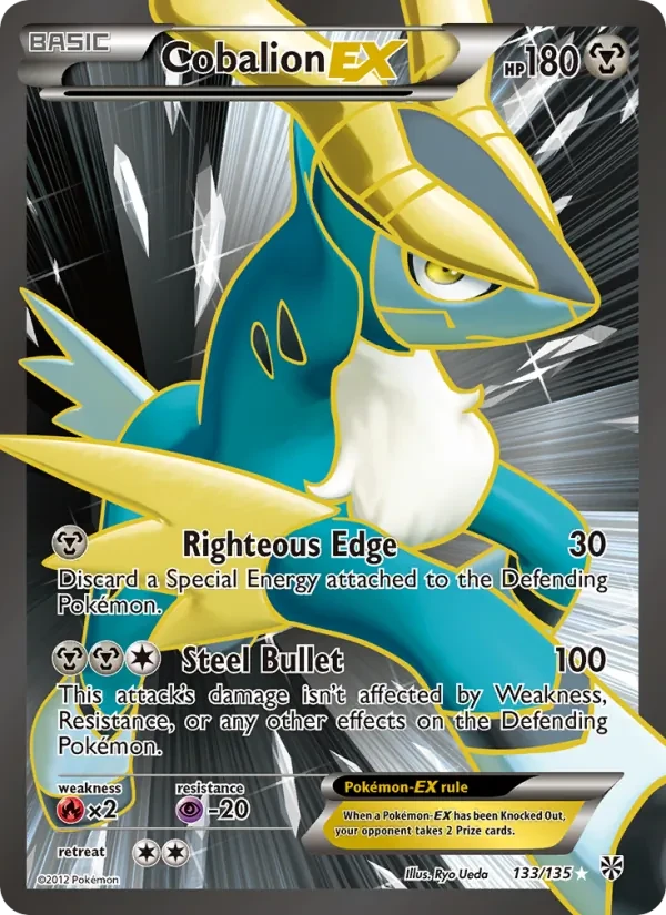 Cobalion-EX 133/135 Plasma Storm Pokémon card