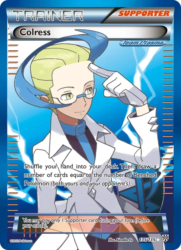 Colress 135/135 Plasma Storm Pokémon card