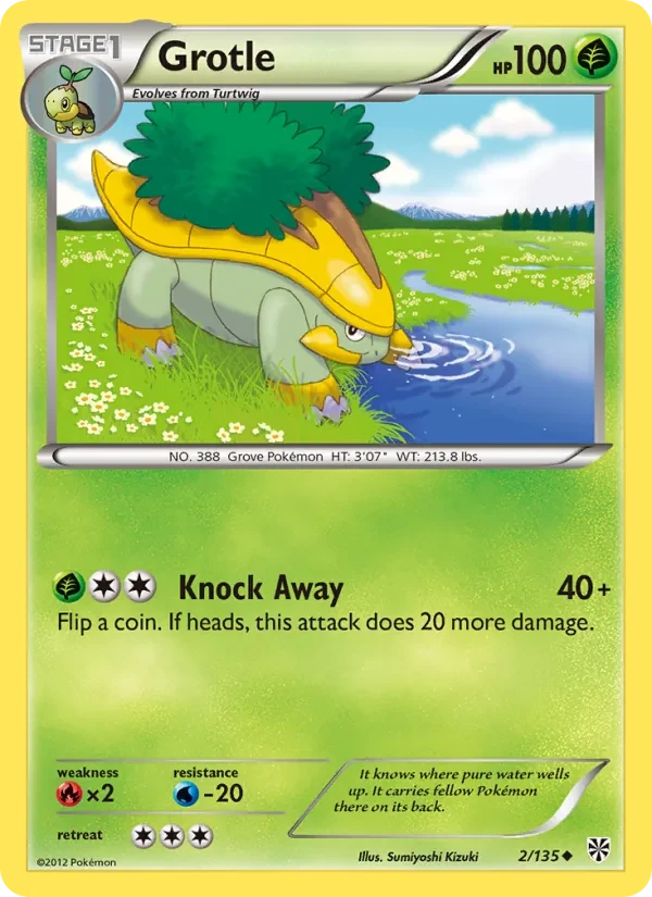 Grotle 2/135 Plasma Storm Pokémon kaart