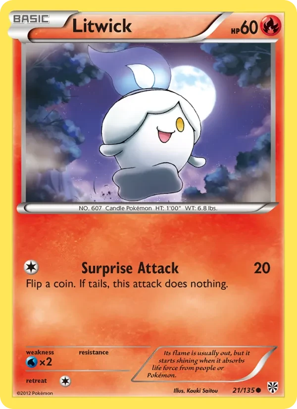 Litwick 21/135 Plasma Storm Pokémon card