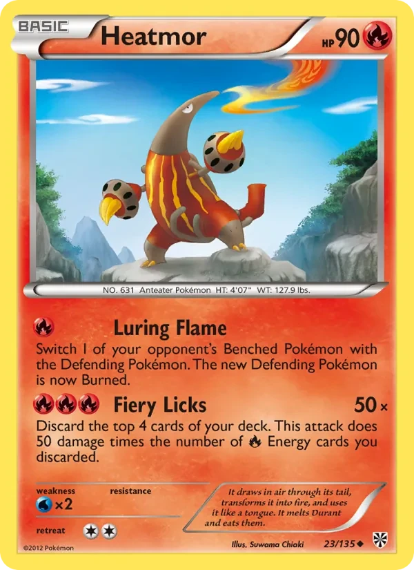 Heatmor 23/135 Plasma Storm Pokémon card