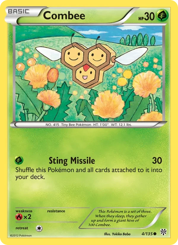 Combee 4/135 Plasma Storm Pokémon card