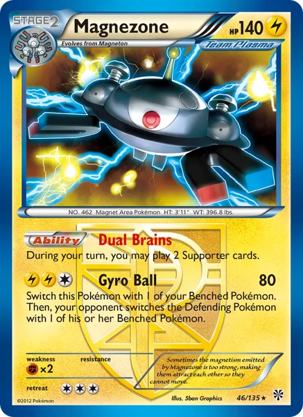 Magnezone 46/135 Plasma Storm Pokémon card