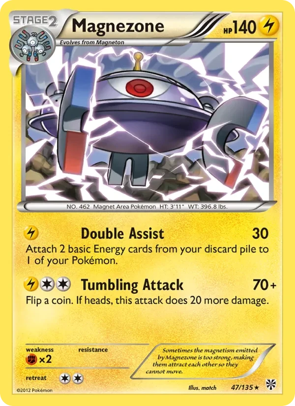 Magnezone 47/135 Plasma Storm Pokémon card